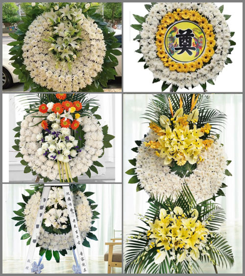 湖南永州祁阳县白水镇联江村花圈速递